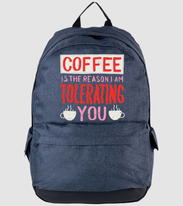 Cafeaua este motivul pentru care încă te mai suport model albastru jeanși pe tricou