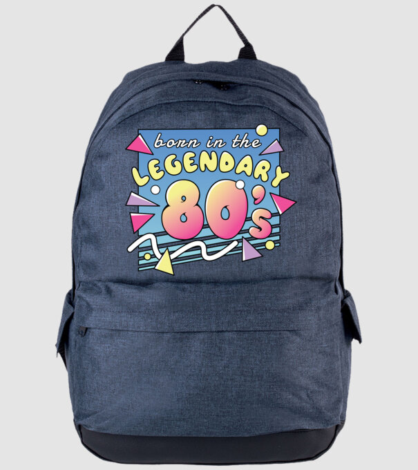 M-am născut în legendarii ani 80 model albastru jeanși pe tricou