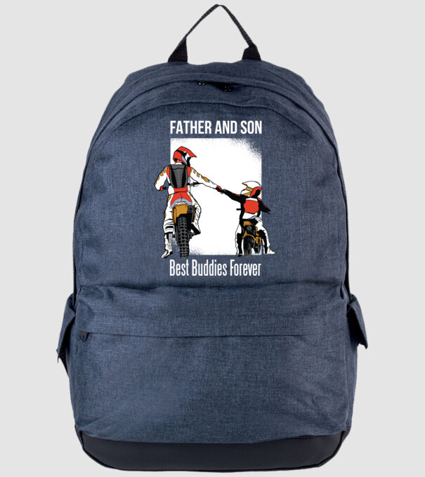 Tată și Fiu cei mai buni Prieteni - Motociclist model albastru jeanși pe tricou