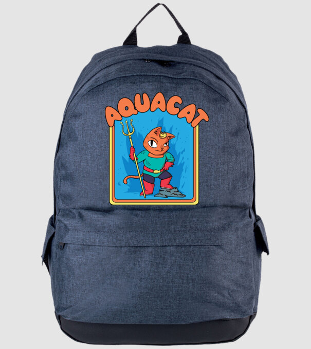 Aquacat model albastru jeanși pe tricou