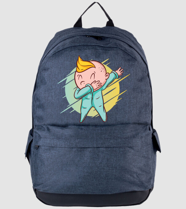 Bebe DAB model albastru jeanși pe tricou