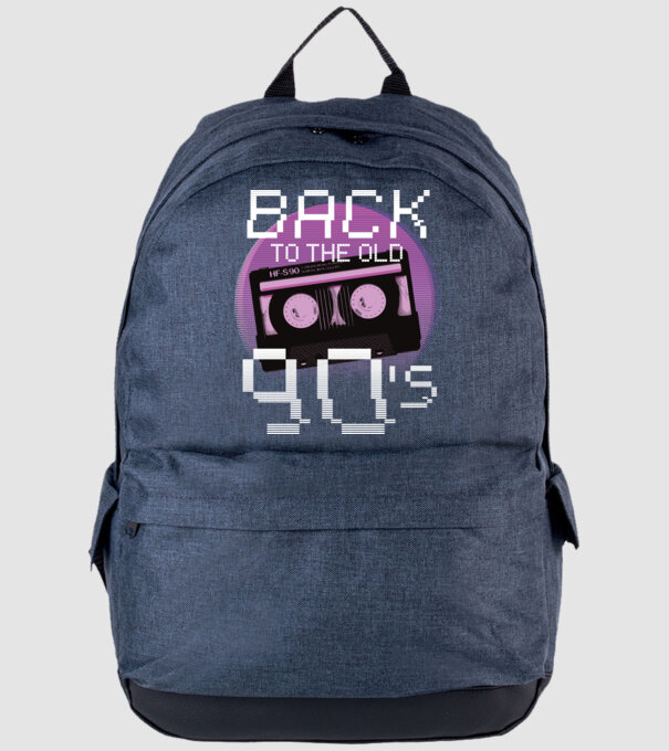 'Back to the 90s Înapoi în anii ''90' model albastru jeanși pe tricou