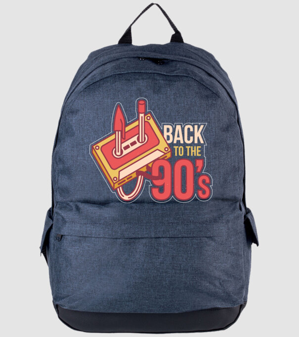 'Back to the 90s Înapoi în anii ''90 Retro' model albastru jeanși pe tricou