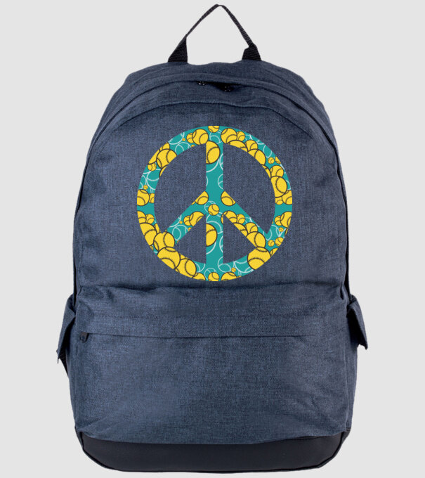 Simbol Baseball Peace model albastru jeanși pe tricou