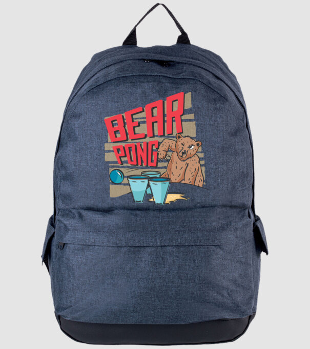 Bear Pong model albastru jeanși pe tricou