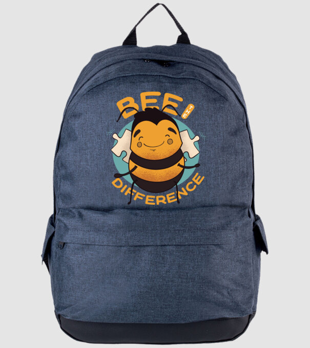 Bee the Difference - Fii tu însuți diferența model albastru jeanși pe tricou