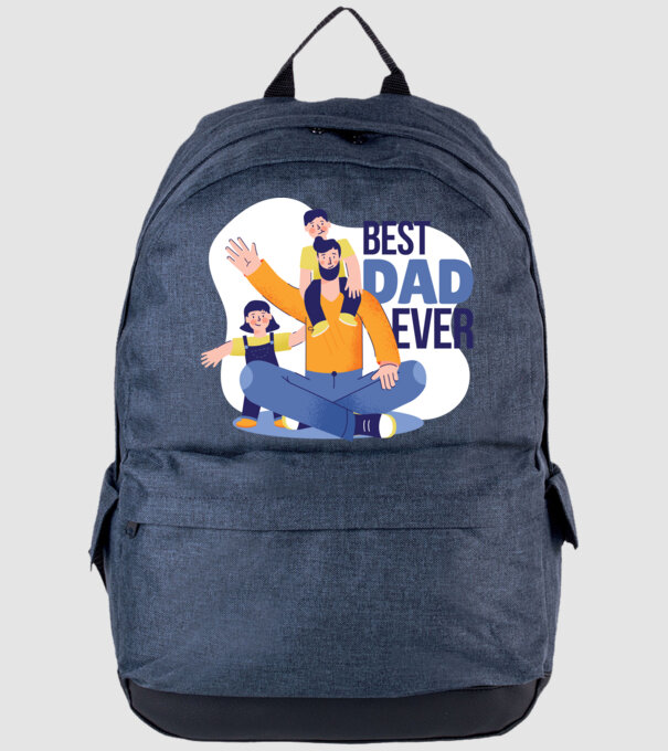 Best Dad ever - Cel mai bun tată model albastru jeanși pe tricou