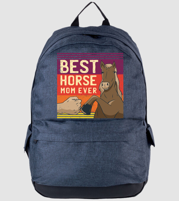 Best Horse Mom Ever - Cea mai bună mamă cu cal model albastru jeanși pe tricou