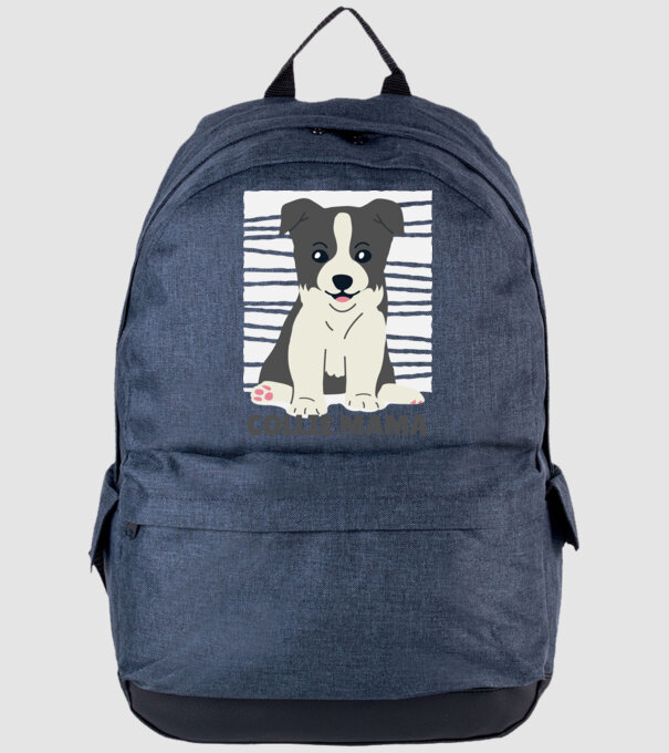 Border Collie Mamă model albastru jeanși pe tricou