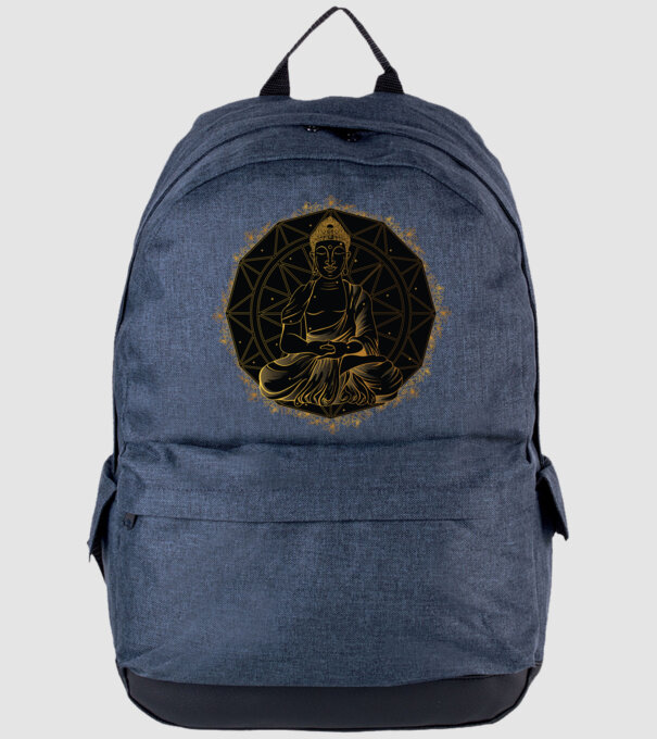 Buddha Mandala model albastru jeanși pe tricou