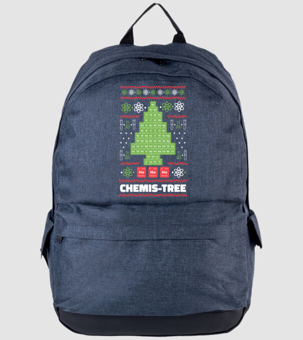 Chemis-tree pom de Crăciun model albastru jeanși pe tricou