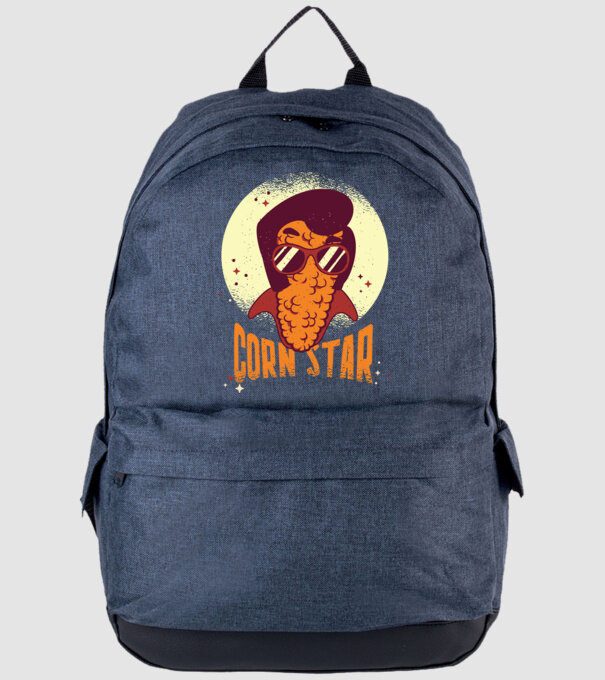 Corn Star - Porumb cu freză Elvis model albastru jeanși pe tricou