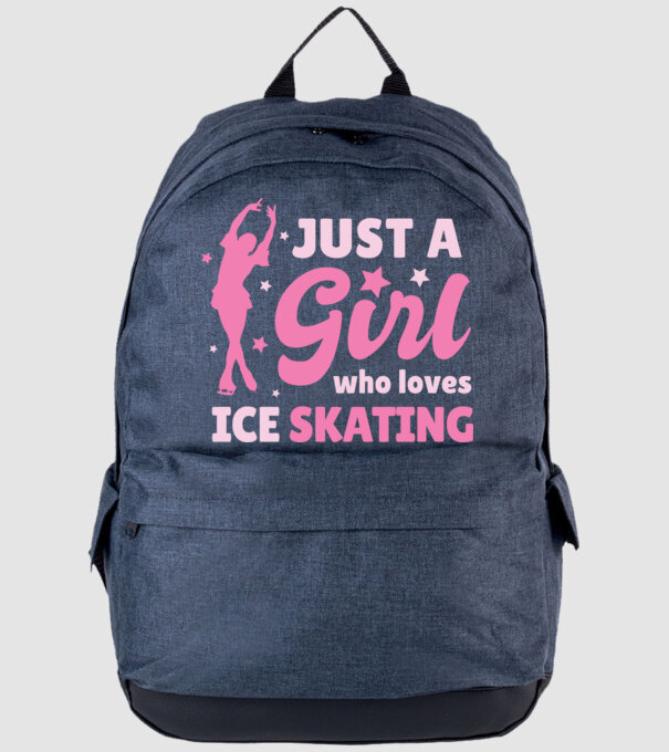 Doar o fată căreia îi place să patineze model albastru jeanși pe tricou