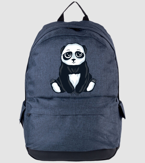 Panda drăguț model albastru jeanși pe tricou