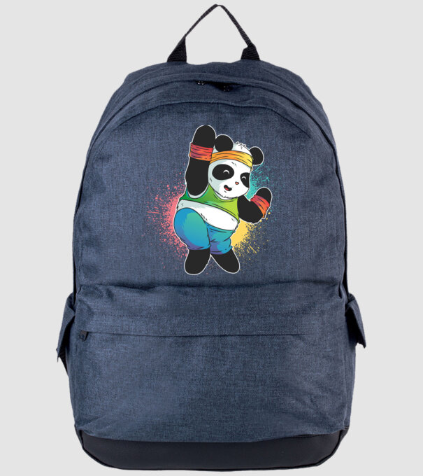 Panda drăguț Zumba model albastru jeanși pe tricou
