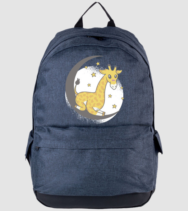 Girafă drăguță model albastru jeanși pe tricou