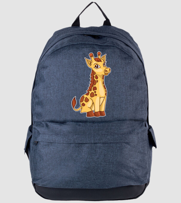 Girafă drăguță model albastru jeanși pe tricou