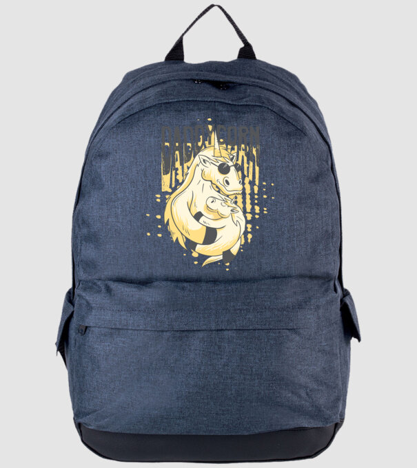 Daddycorn - Tată Unicorn model albastru jeanși pe tricou