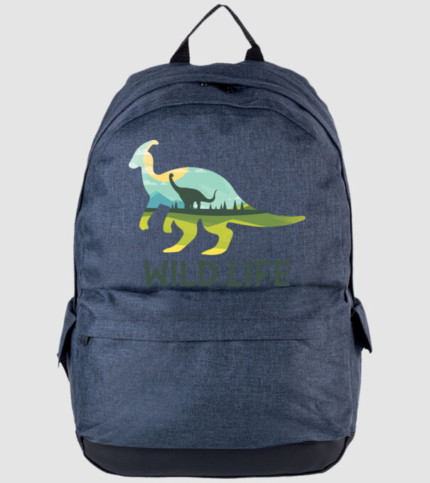 Dinosaur model albastru jeanși pe tricou