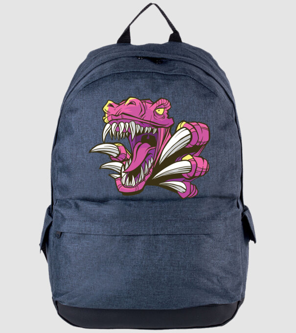 Gheare de dinozaur model albastru jeanși pe tricou
