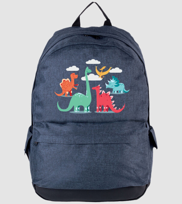 Dinozauri model albastru jeanși pe tricou