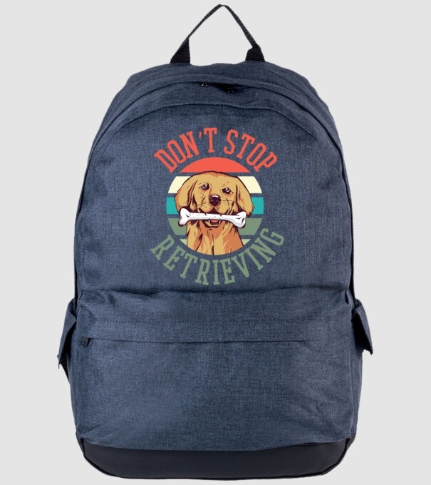 'Don''t Stop Retrieving Golden Retriever' model albastru jeanși pe tricou