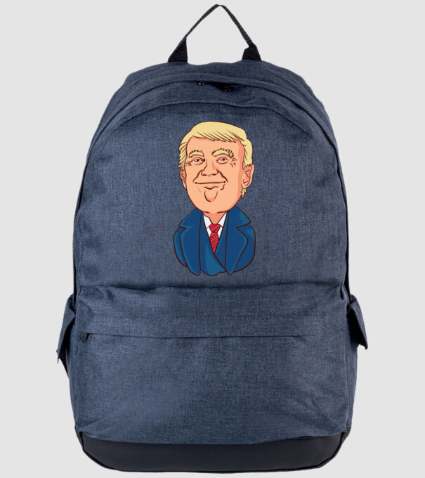 Donald Trump model albastru jeanși pe tricou