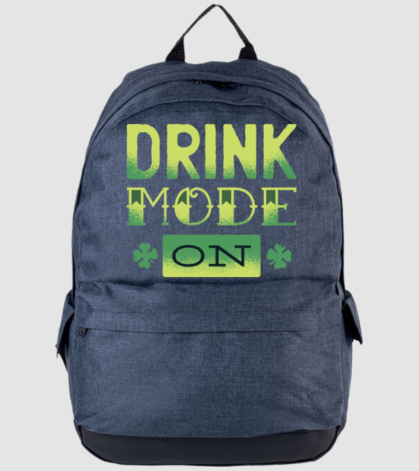 Drink mode on - Mod de băutură activat model albastru jeanși pe tricou