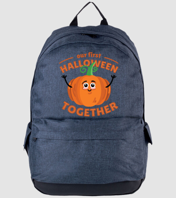 Primul nostru Halloween împreună model albastru jeanși pe tricou