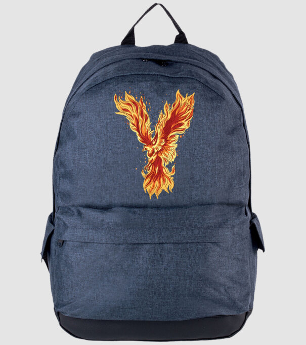 Pasărea Phoenix model albastru jeanși pe tricou