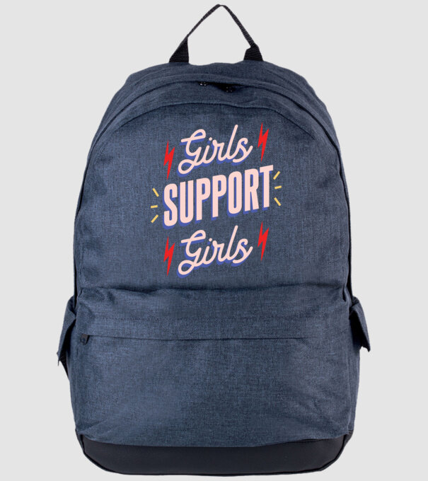 Girls Support Girls Ziua Femeii model albastru jeanși pe tricou