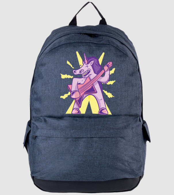 Unicorn cu chitara model albastru jeanși pe tricou