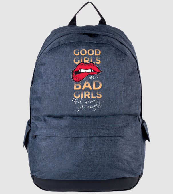Good Girls are Bad Girls that are never get caught model albastru jeanși pe tricou