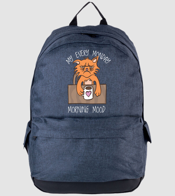 Starea mea de spirit de luni model albastru jeanși pe tricou