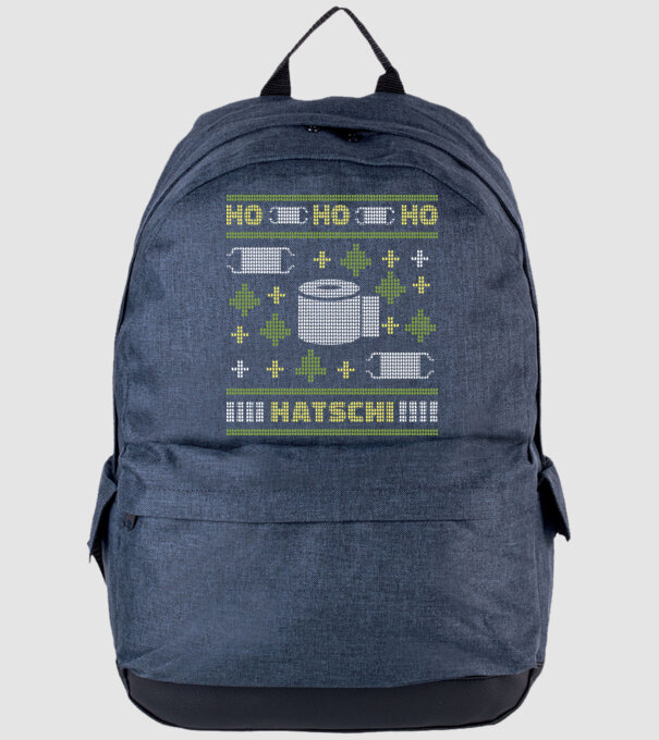 Hohohoho hârtie igienică pulover urât model albastru jeanși pe tricou