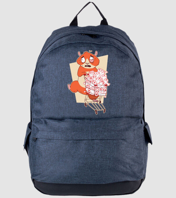 Hamster Panică cumpărături model albastru jeanși pe tricou