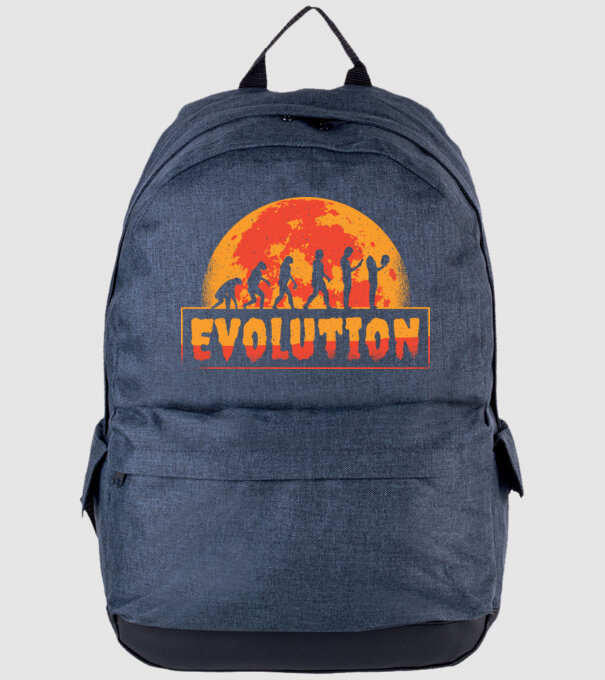Evoluție Horror model albastru jeanși pe tricou