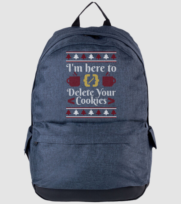 'I''m here to delete your cookies' model albastru jeanși pe tricou