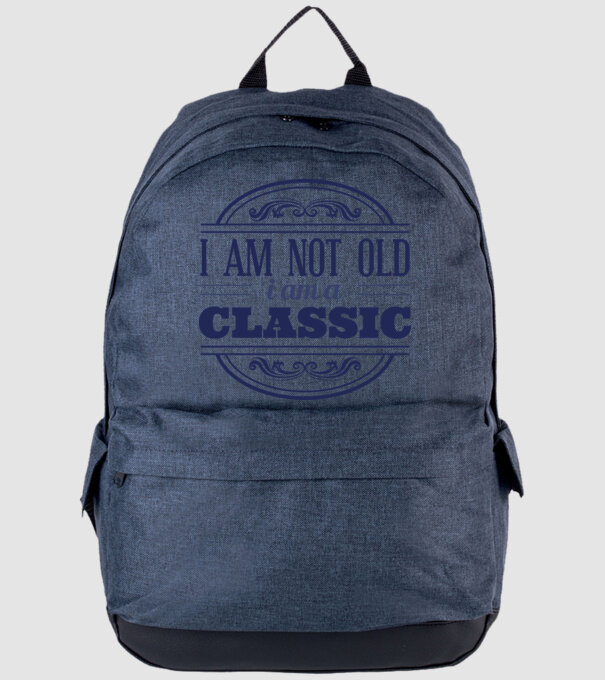 'I''m not old, I am a Classic' model albastru jeanși pe tricou