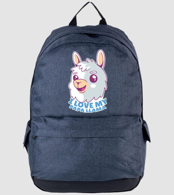I Love My Papa Llama tricou drăguț cu lamă pentru bunicul model albastru jeanși pe tricou