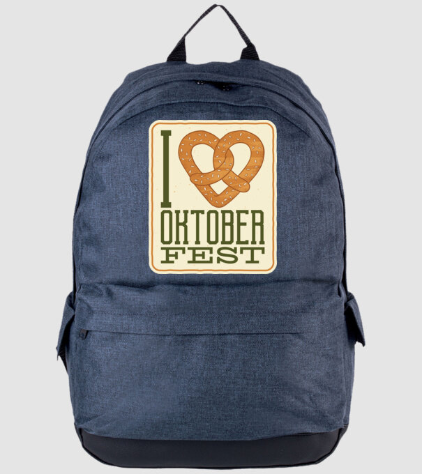 I Love Oktoberfest model albastru jeanși pe tricou
