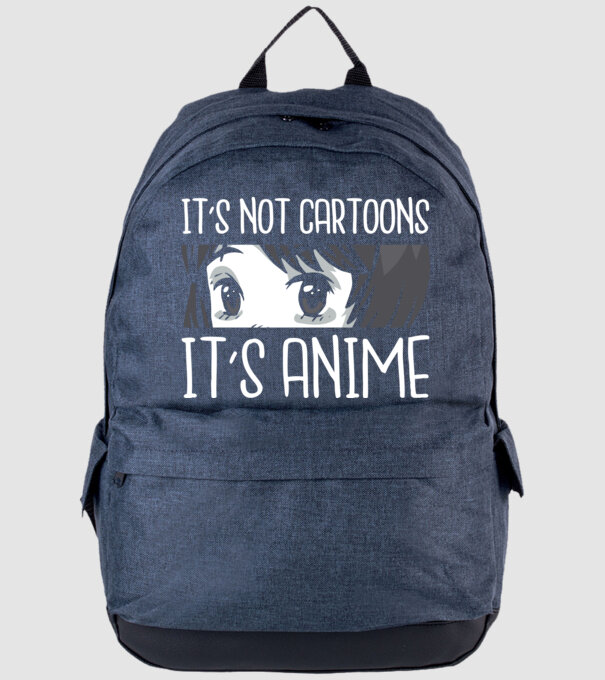 'It''s not cartoons it''s anime' model albastru jeanși pe tricou