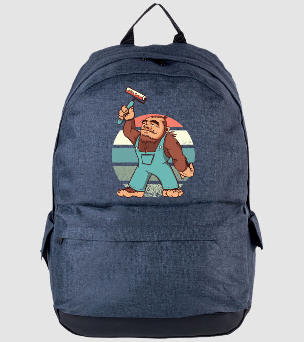 Zugrav Yeti model albastru jeanși pe tricou