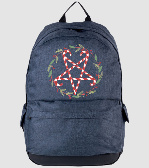 Pentagrama de Crăciun model albastru jeanși pe tricou