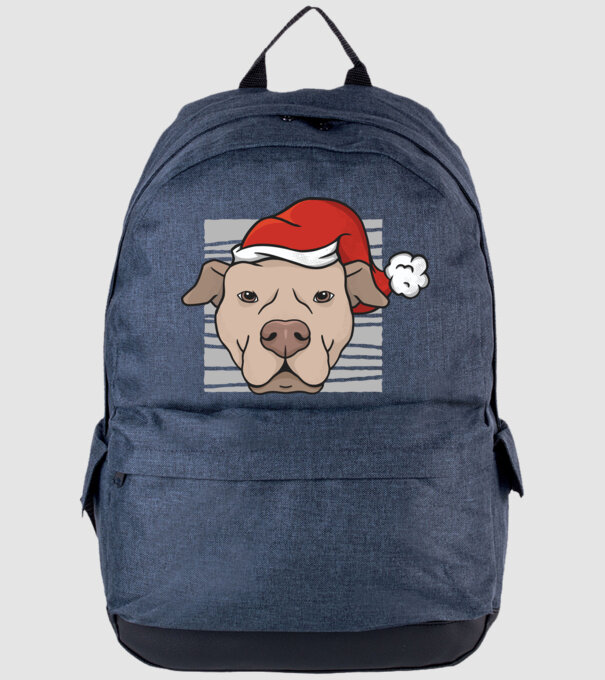 Pitbull de Crăciun model albastru jeanși pe tricou