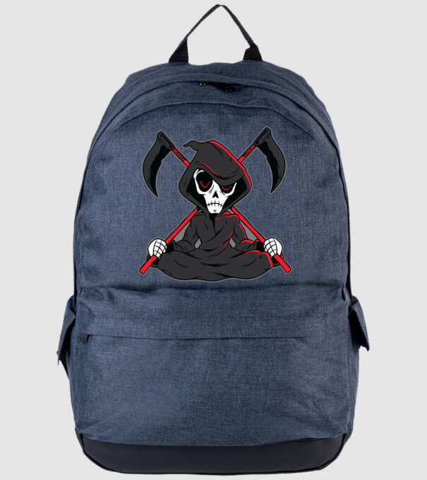 Moartea - Grim Reaper model albastru jeanși pe tricou