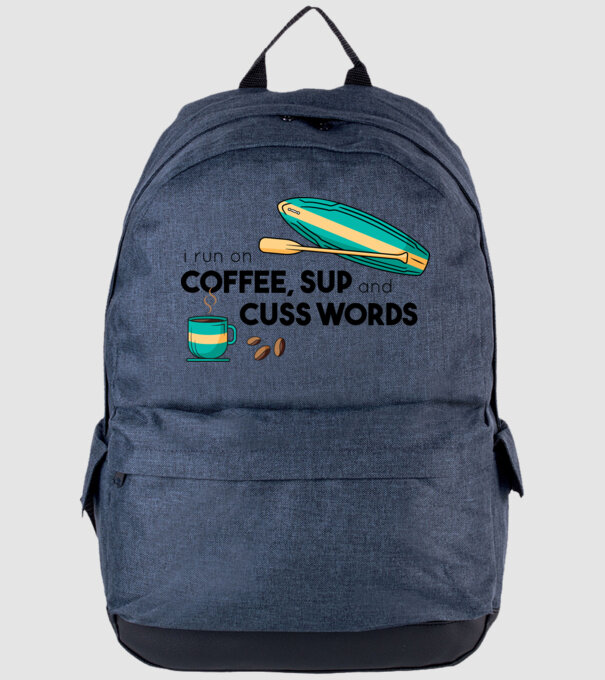Cafea și SUP model albastru jeanși pe tricou