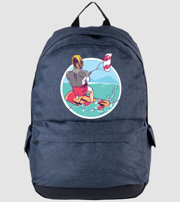 Kite Surf model albastru jeanși pe tricou