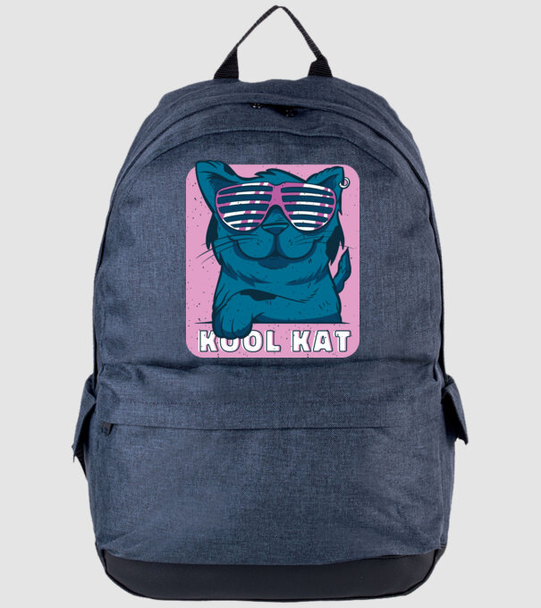 Kool Cat - Pisică Cool model albastru jeanși pe tricou