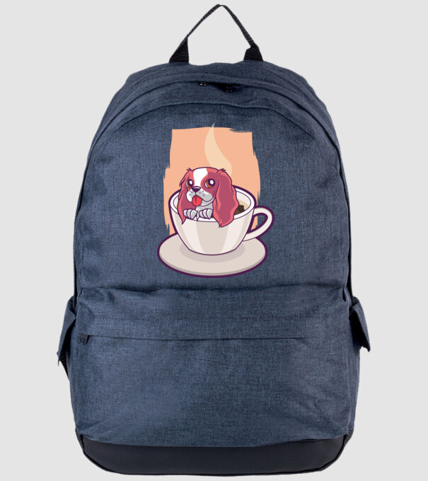 Cafea câine model albastru jeanși pe tricou